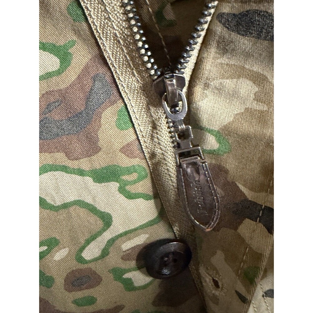 Men Publish Camo Denim Hood Jacket Zip Button Logo Midi L Urban Hip Outdoor Coat - Picture 8 of 16